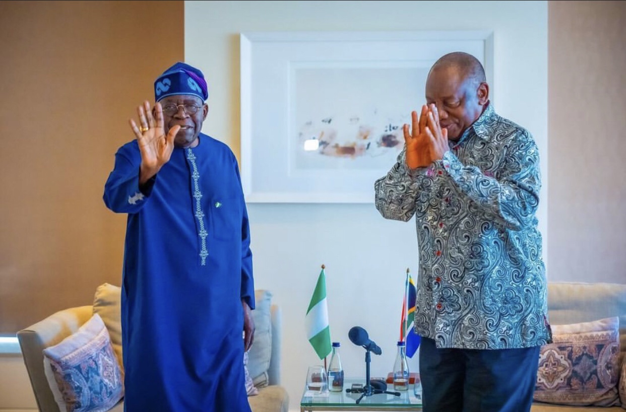 PRESIDENT TINUBU RECEIVES SA PRESIDENT FOR DIPLOMATIC, ECONOMIC & BILATERAL TALKS