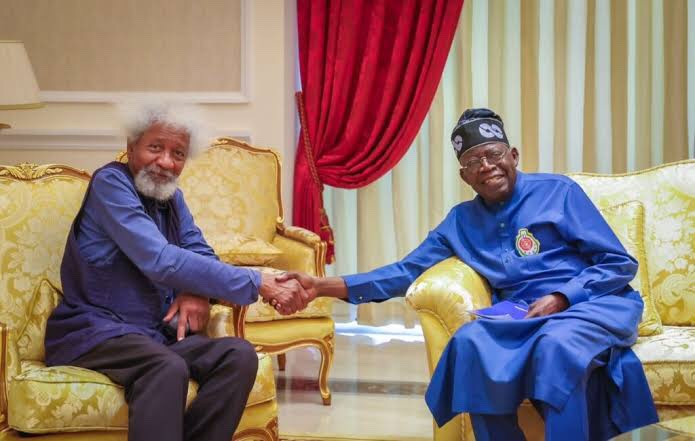 PRESIDENT TINUBU CELEBRATES PROF WOLE SOYINKA AT 90