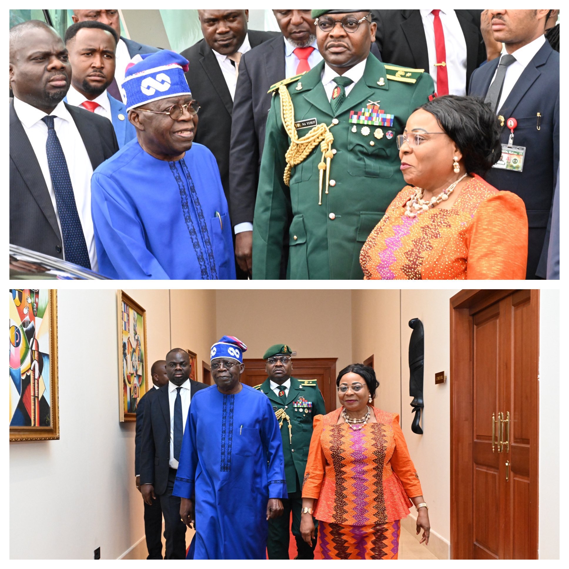 IMAGES FROM PRESIDENT TINUBU’S VISIT TO EQUATORIAL GUINEA.