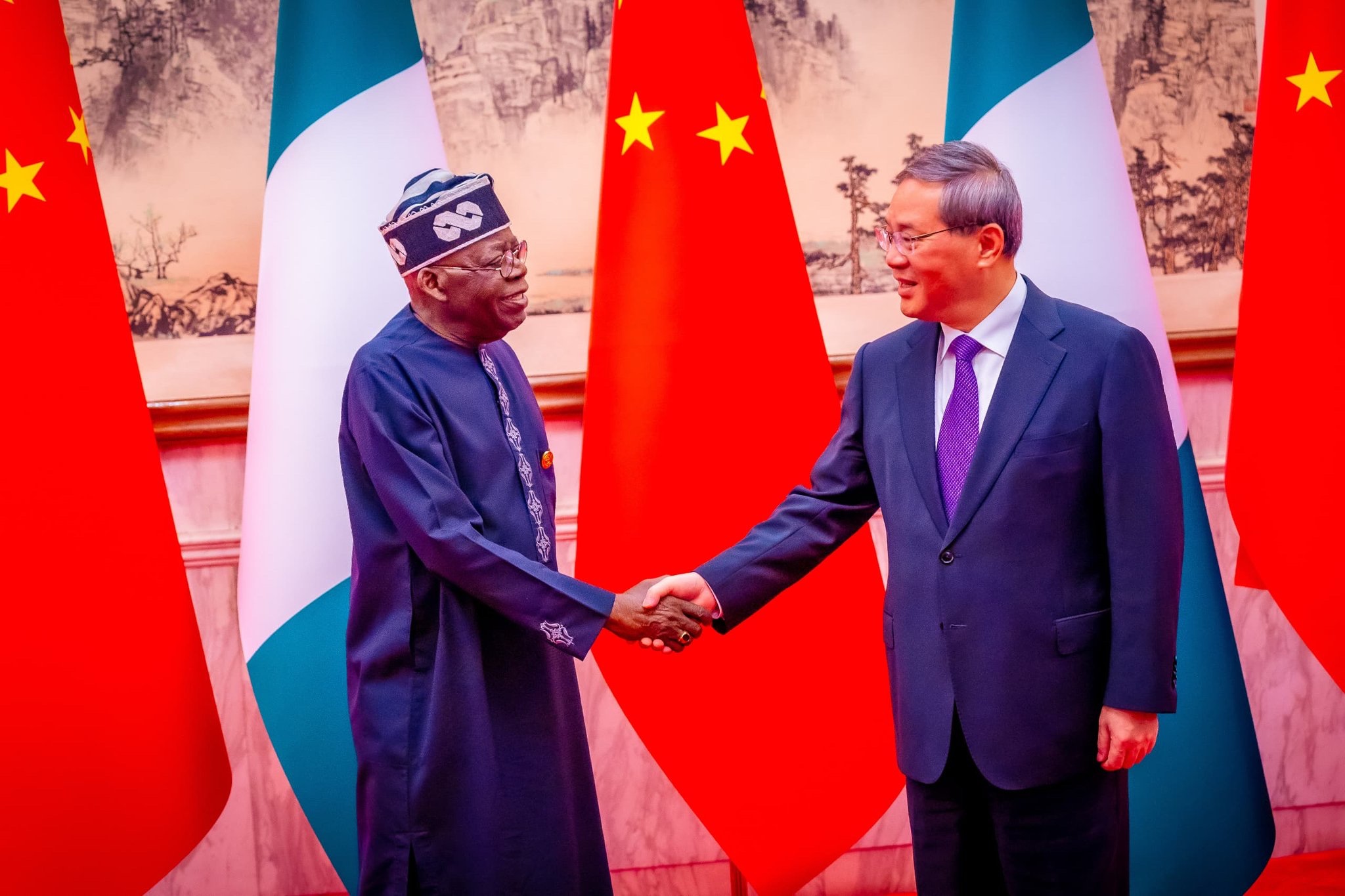 PRESIDENT TINUBU MEETS CHINESE PREMIER, SAYS AFRICA HOLDS VAST OPPORTUNITIES FOR INVESTMENTS, GROWTH AND DEVELOPMENT