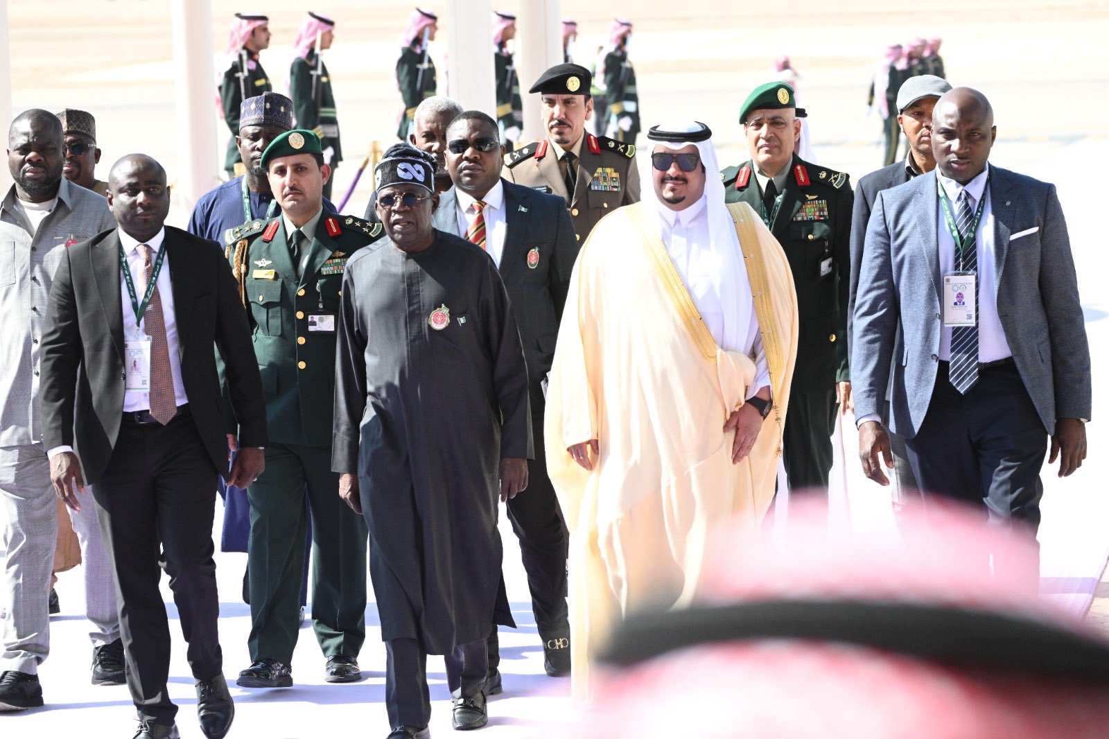 PRESIDENT TINUBU ARRIVES SAUDI ARABIA FOR ARAB-ISLAMIC SUMMIT